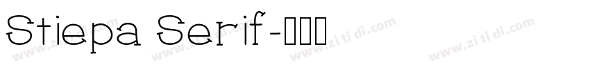Stiepa Serif字体转换